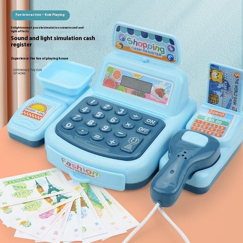 Toy Cash Register - Новинка! 1 комплект: Электронная игрушка-кассовый аппарат