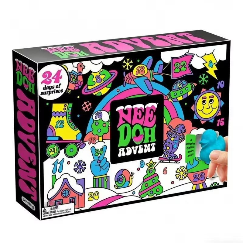 Адвент-календарь NeeDoh 2026:  – обзор и цена Kids Toys Xmas
