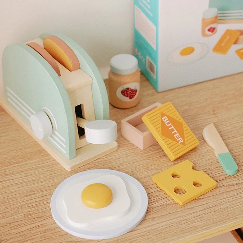 Деревянный игрушечный тостер д – обзор и цена Kids Toys Kitchen Set